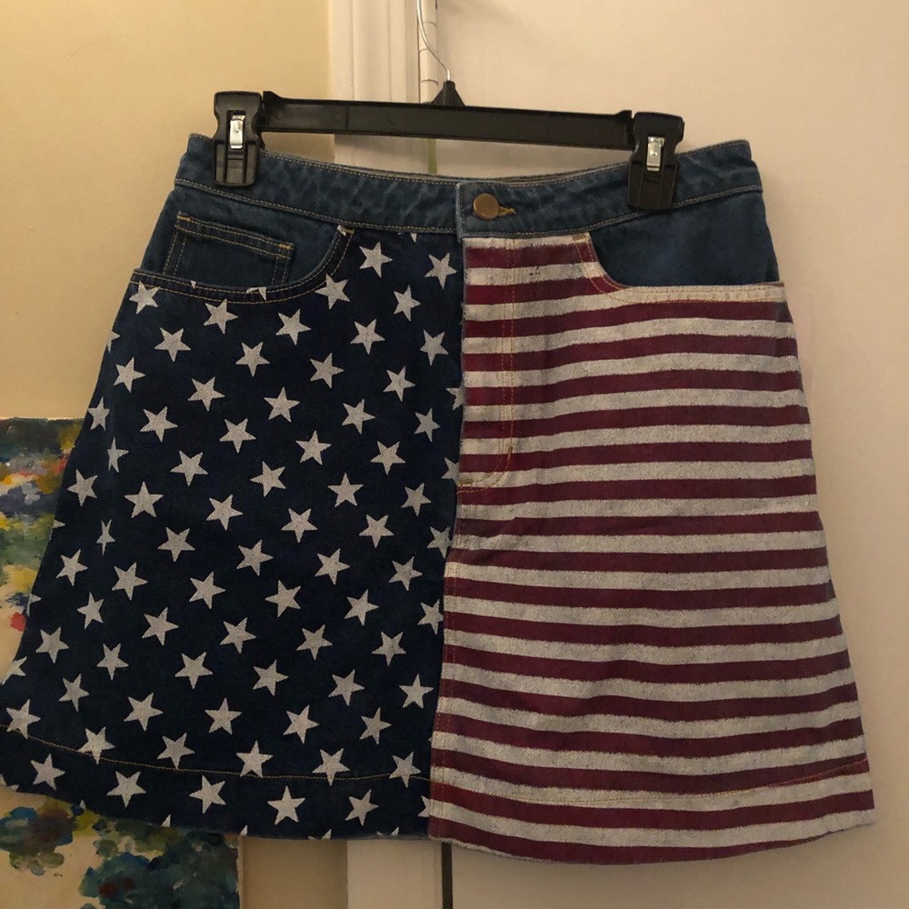American Apparel US Flag skirt